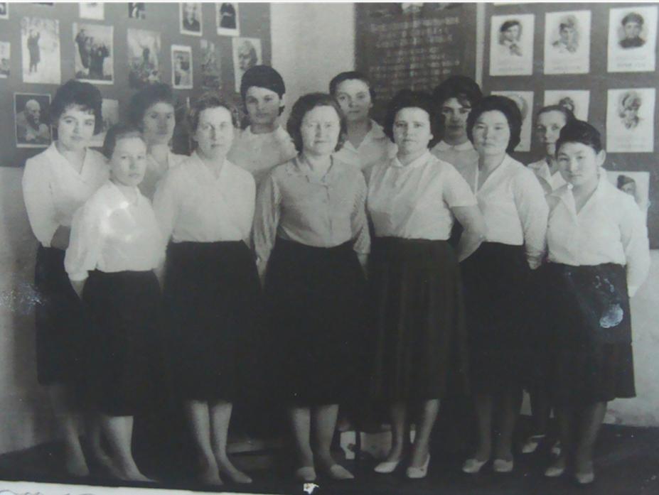 Учителя Покровской восьмилетней школы № 1, 1966-1968 гг.